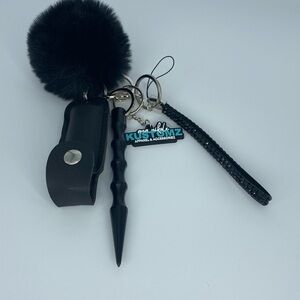 Black Safety Keychain Set